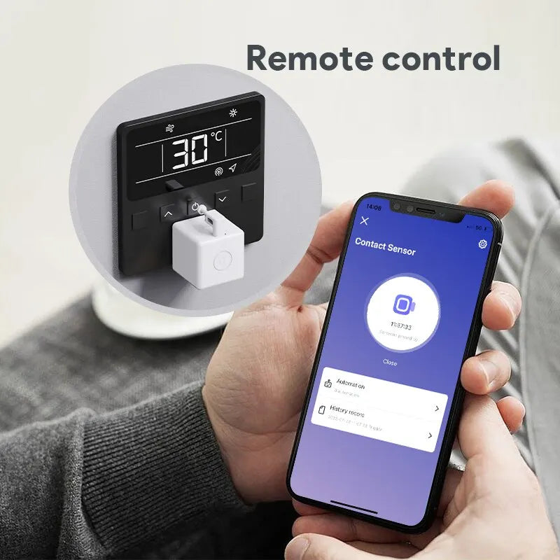 Tuya Zigbee / Bluetooth Fingerbot plus Robot Button Pusher Switch Bot Smart Home Work with Alexa Google Home Smart Life App