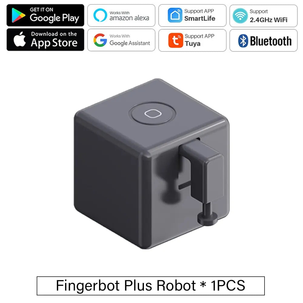 Tuya Zigbee / Bluetooth Fingerbot plus Robot Button Pusher Switch Bot Smart Home Work with Alexa Google Home Smart Life App