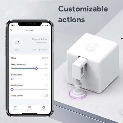 Tuya Zigbee / Bluetooth Fingerbot plus Robot Button Pusher Switch Bot Smart Home Work with Alexa Google Home Smart Life App